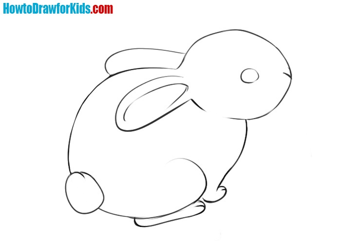 how to draw a rabbit easy