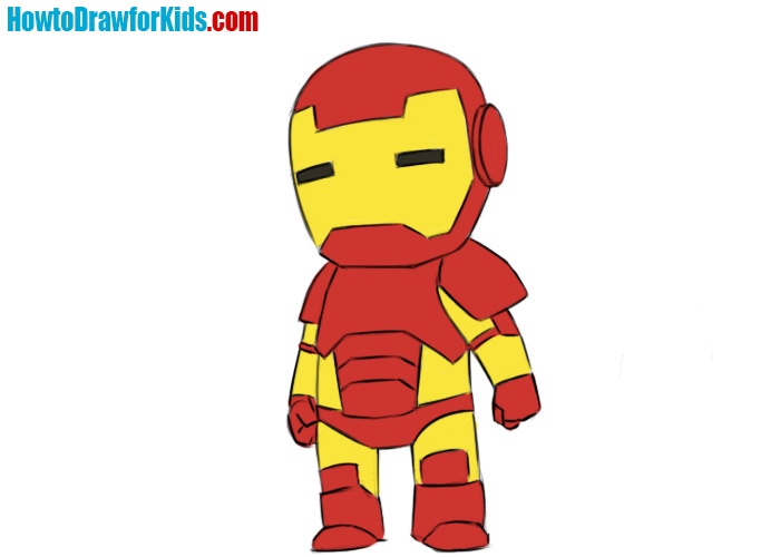 How To Draw Ironman | Draw & Color Tutorial - YouTube