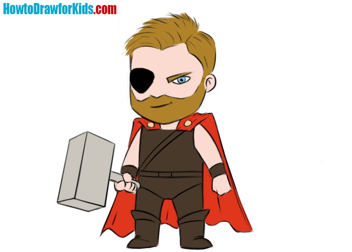 How to Draw Thor for Kids