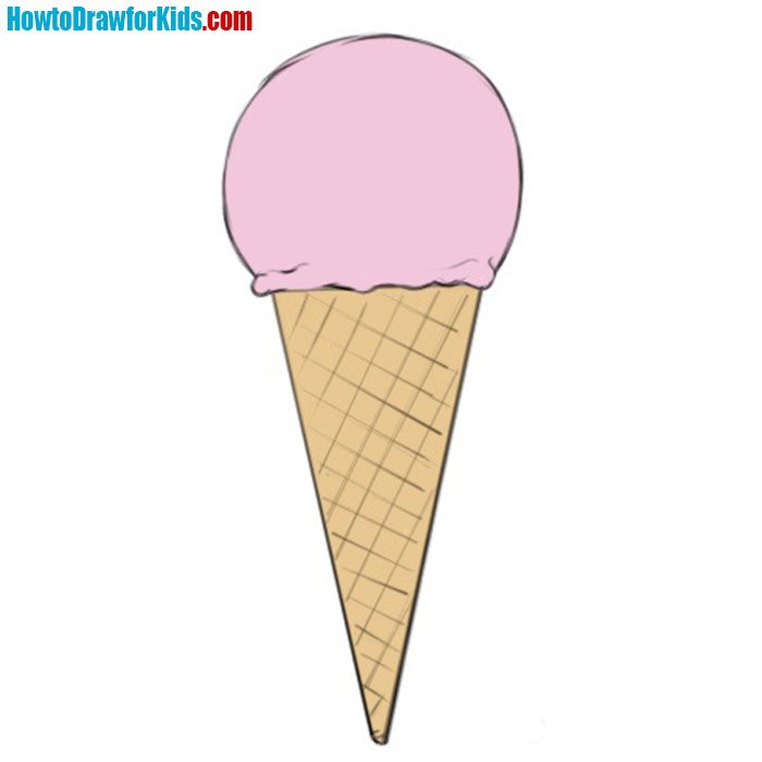 How To Draw An Ice Cream For Beginners How To Draw For Kids