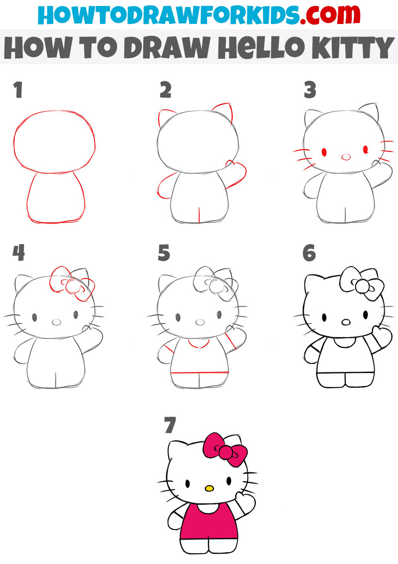 Hello Kitty Drawing 最上の品質な