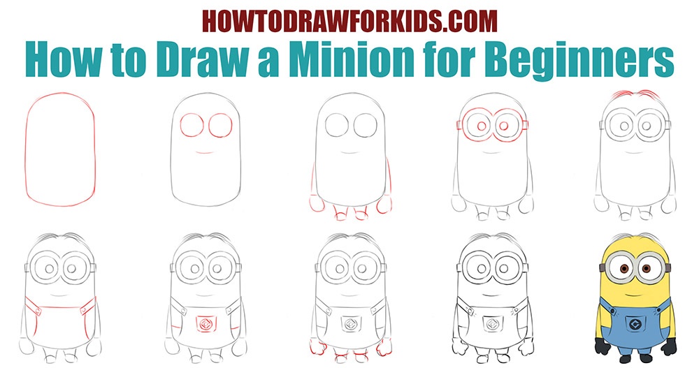 How To Draw A Minion Step By Step For Beginners