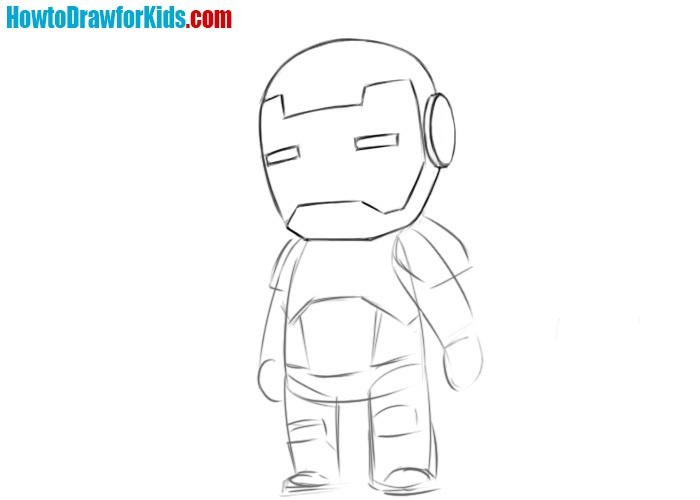 Refine the helmet of Iron Man
