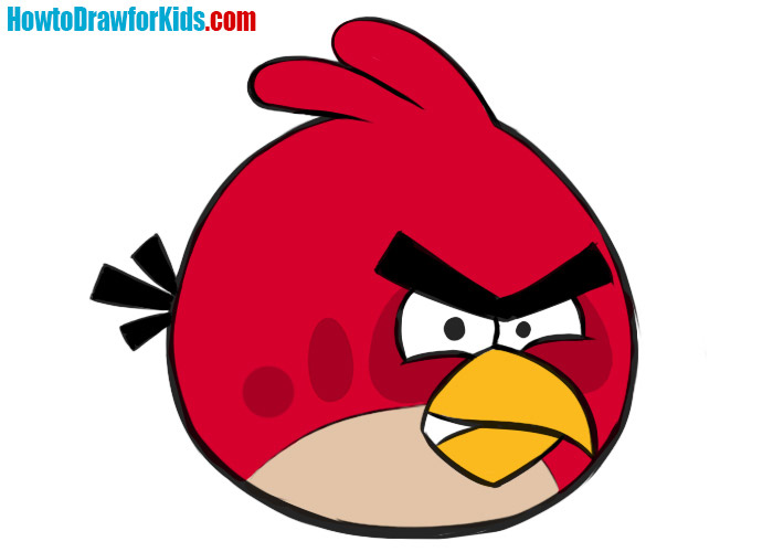 How to Draw an Angry Bird for Kids