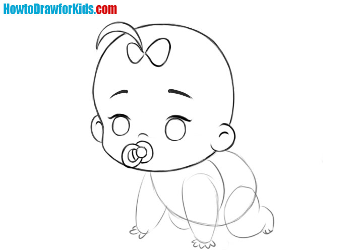 How to Draw a Baby - Step by Step Easy Drawing Guides - Drawing Howtos