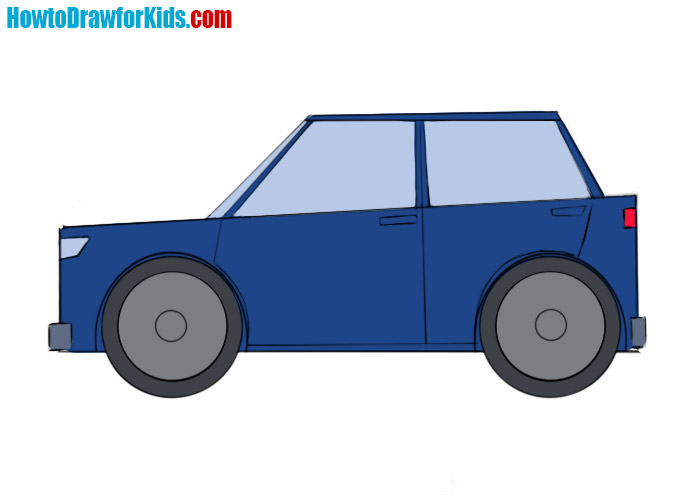 How to Draw a Car for Kids Step by Step | Drawing for kids, Car drawing  kids, Easy drawings for kids