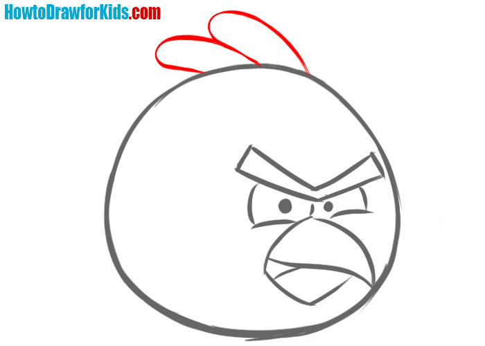 How to draw angry birds easy