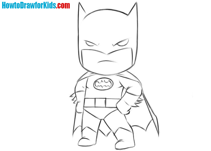 batman drawing easy for kids