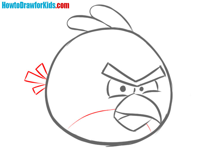 How to Draw an Angry Bird for Kids