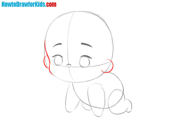 how to draw a baby for kids