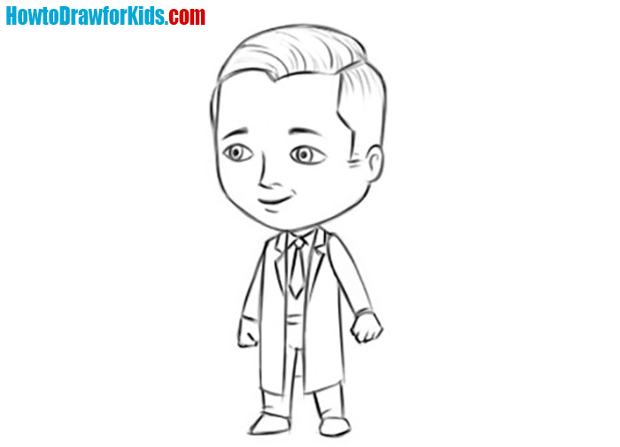 how to draw a cartoon doctor