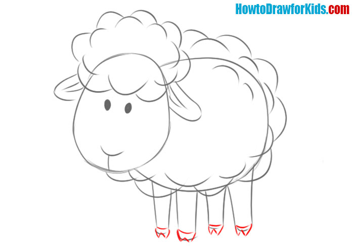sheep hand drawn vector illustration realistic sketch Stock Vector Image   Art  Alamy