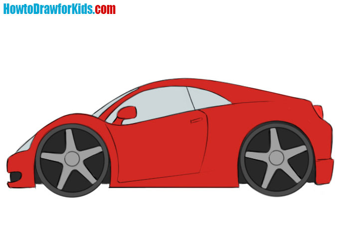 how to draw a cool car easy