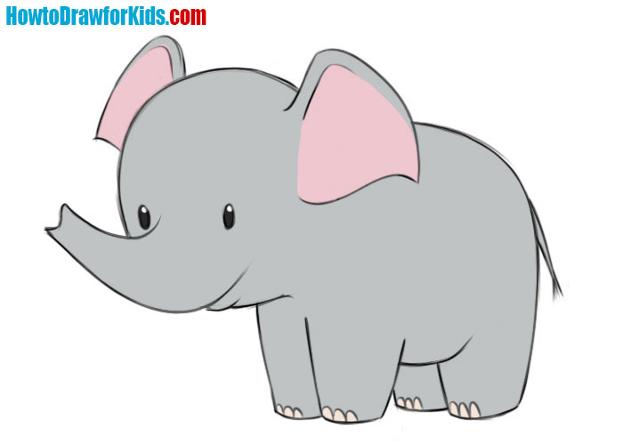 How to Draw an Elephant for Kids