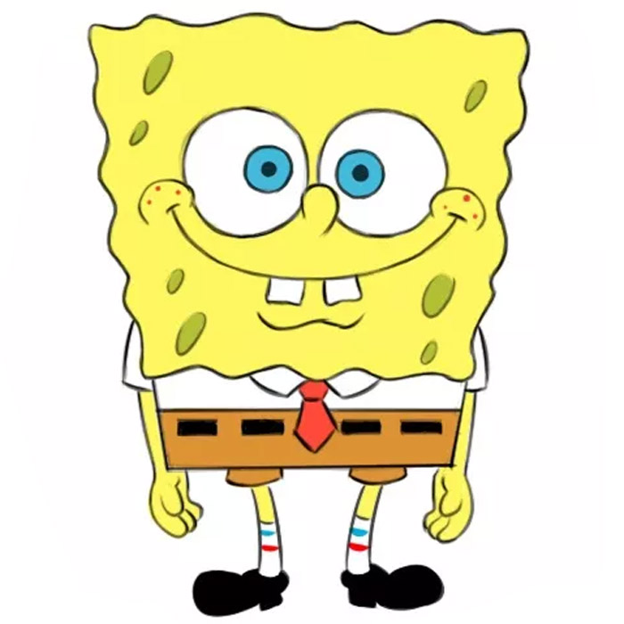 How to Draw Spongebob Easy -Drawing Tutorial For Kids