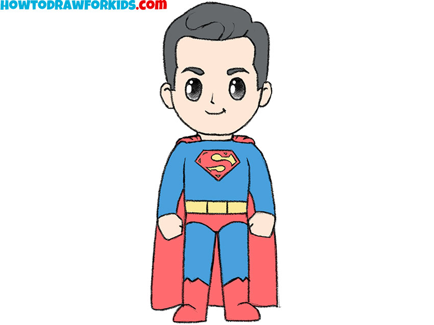 Color your Superman drawing