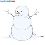 How to Draw a Snowman for Kids