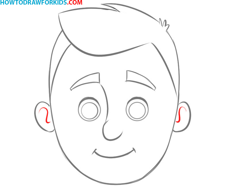 how to draw a face shape