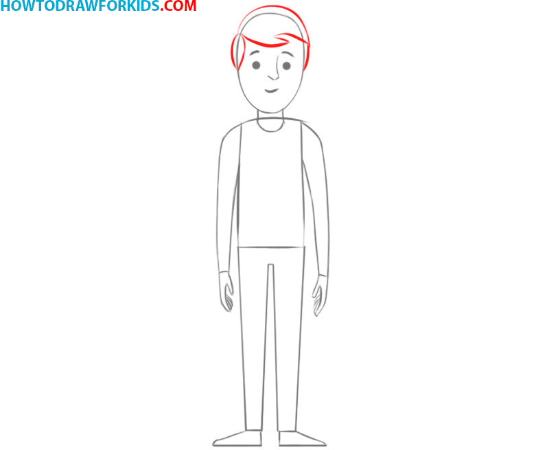 how to draw a person for kids