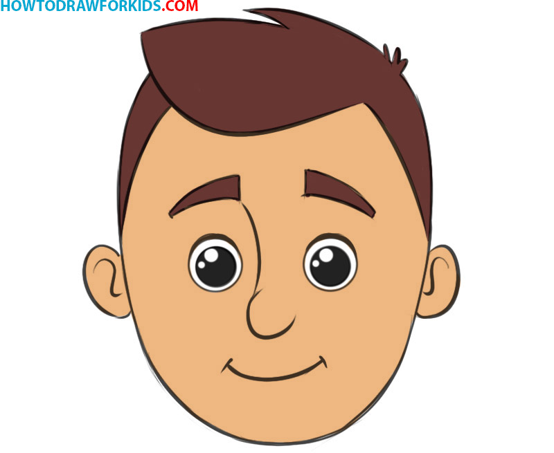 animated human face