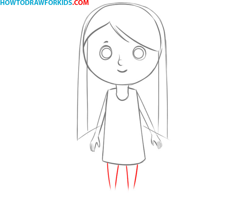 how to draw a girl for kids