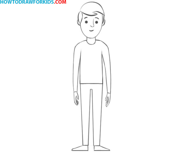 How to Draw a Person Easy Drawing Tutorial For kids