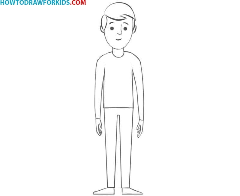 how to draw a person easy
