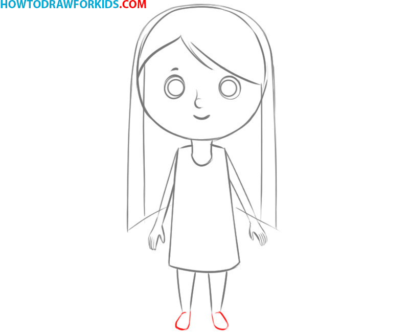 how to draw a girl easy