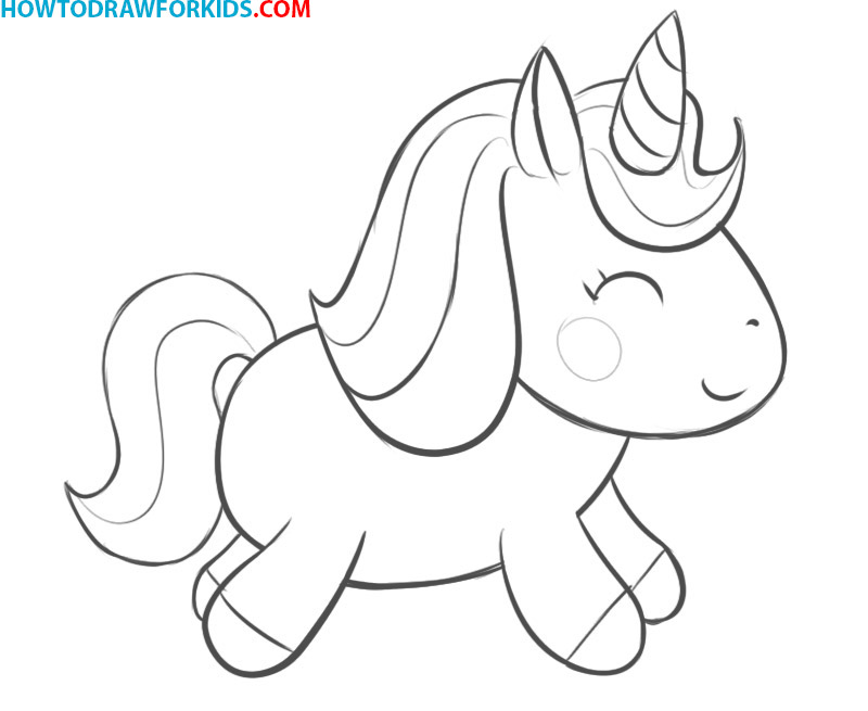 how to draw a unicorn easy