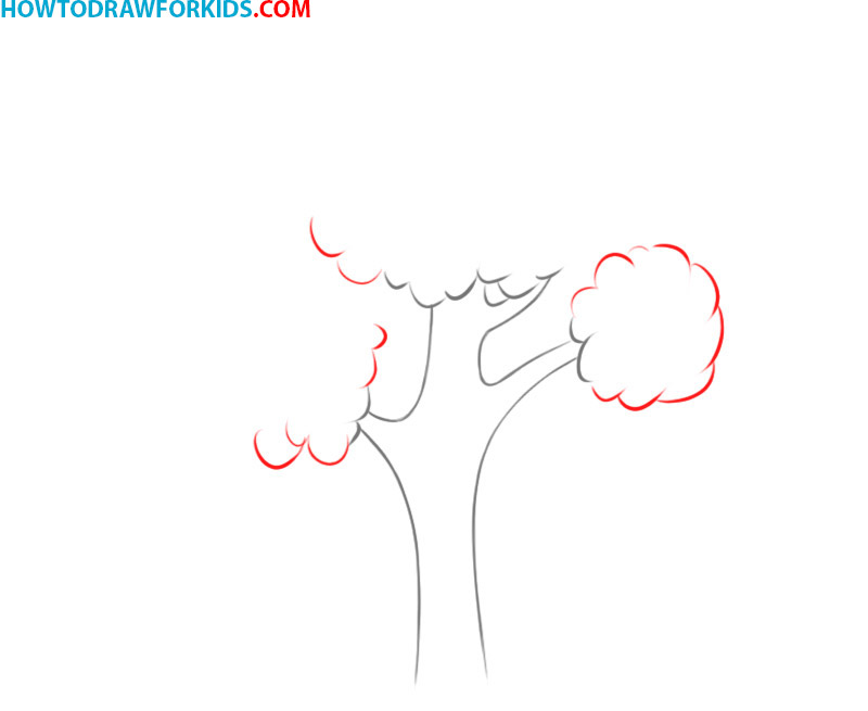 how to draw a tree cute