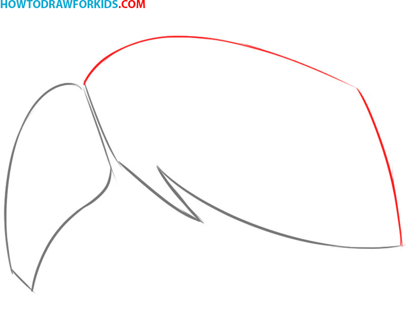 how to draw hair step by step