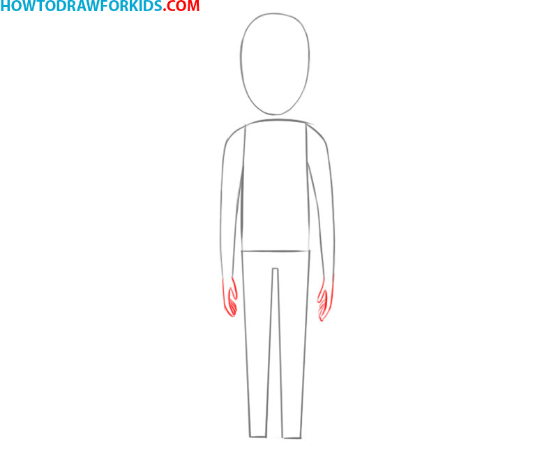 how to draw a person body step by step
