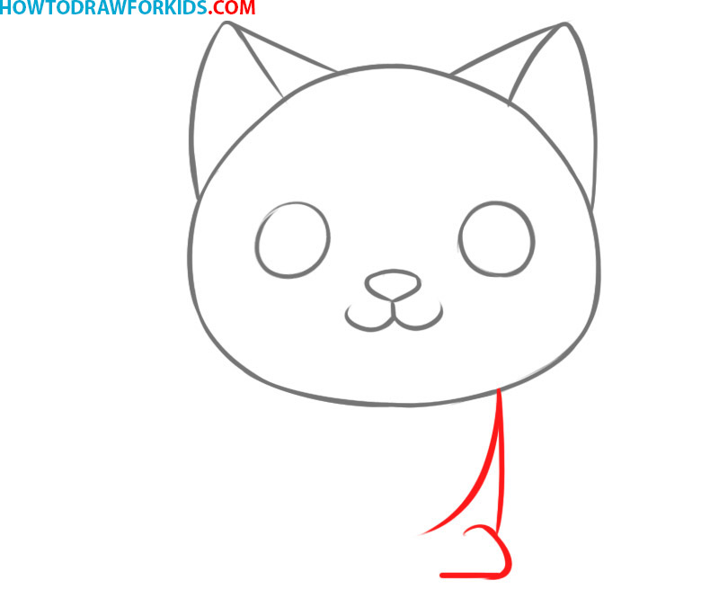 How To Draw A Cat Very Easy Drawing Tutorial For Kids