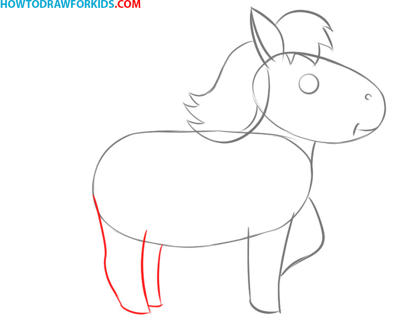 how to draw a horse easy