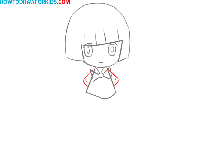 How To Draw A Heart Easy Emo  Cute Anime Girl Drawing HD Png Download   1432x18921950543  PngFind