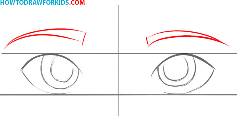 how to draw eyes cartoon