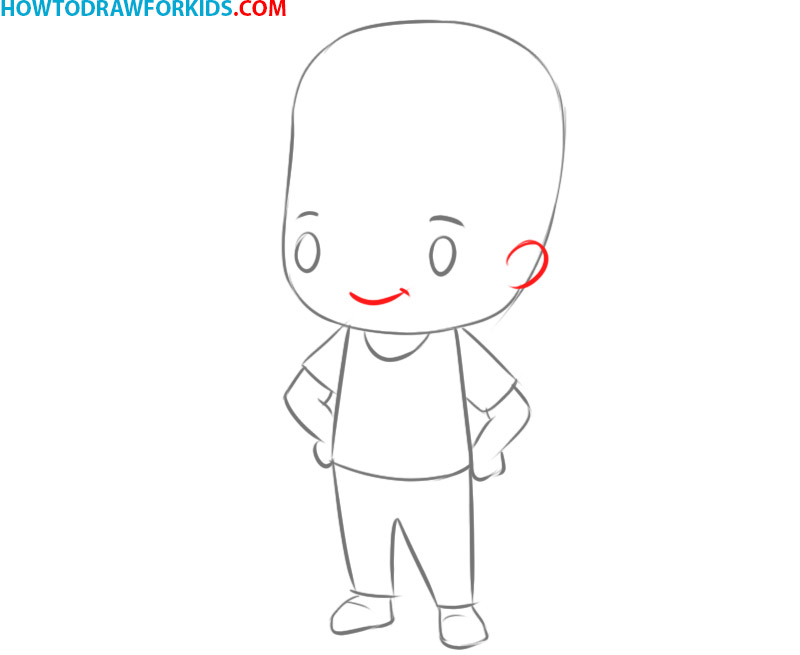 how to draw chibi boy clothes