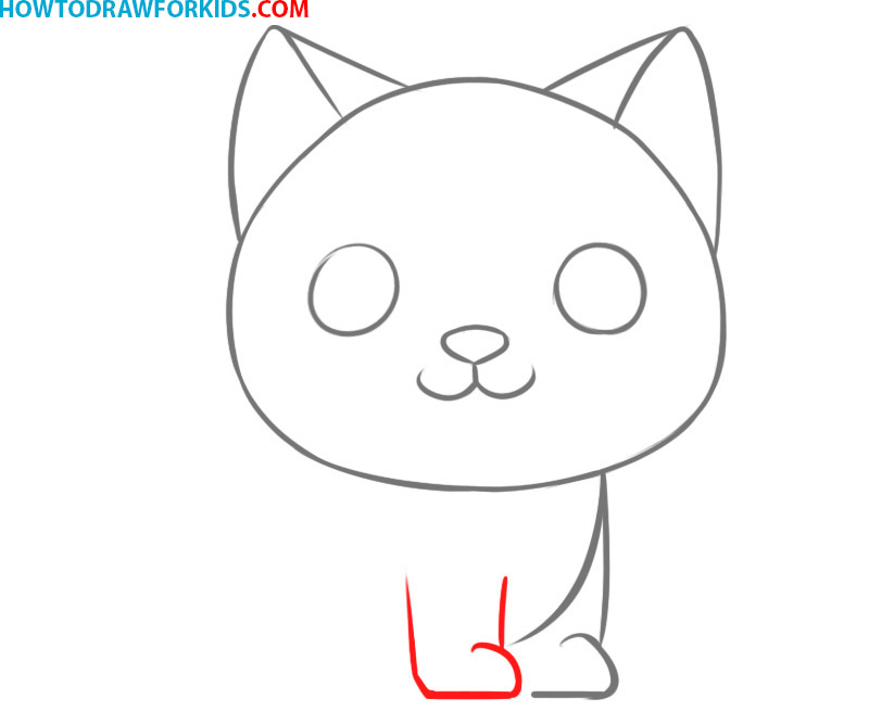 how to draw a cat body