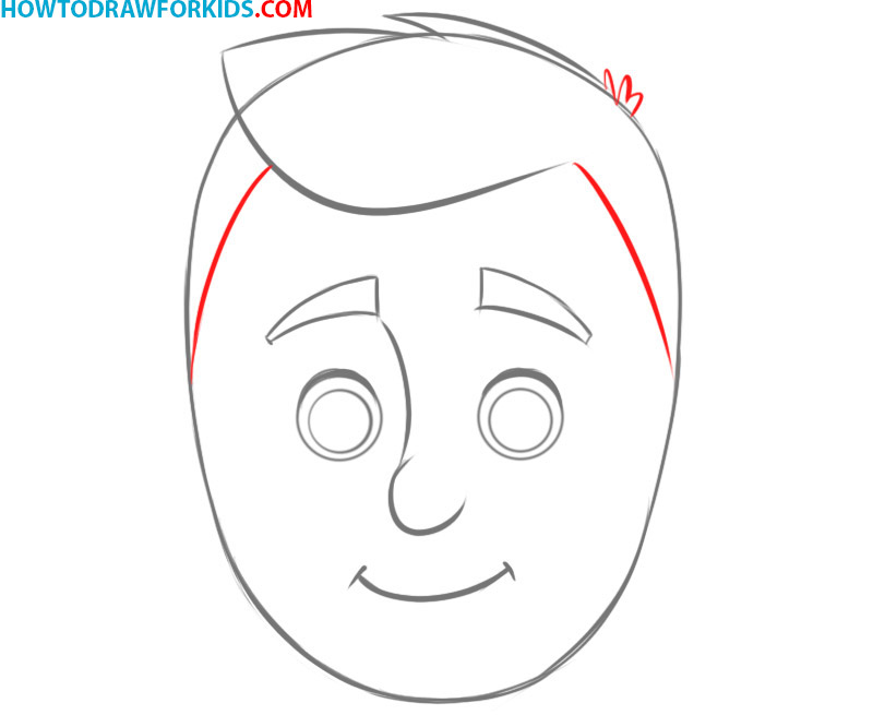 how to draw a face and head