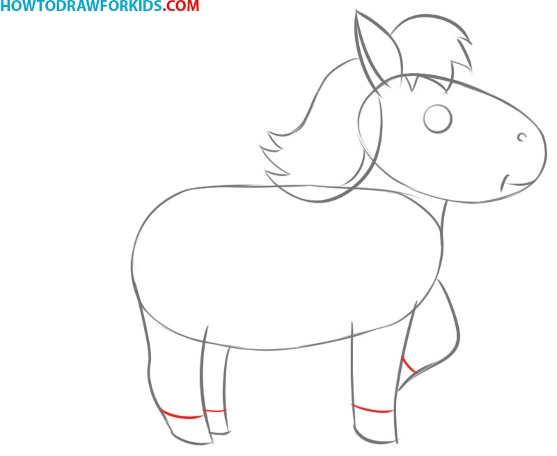 how to draw a horse for kids
