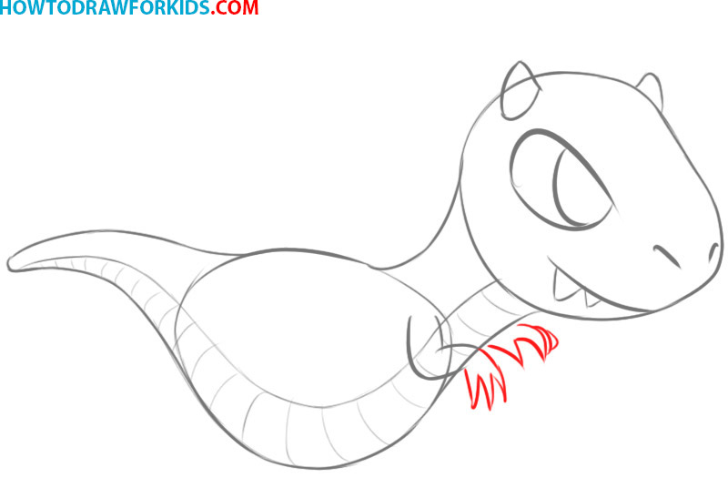 how to draw a dragon body