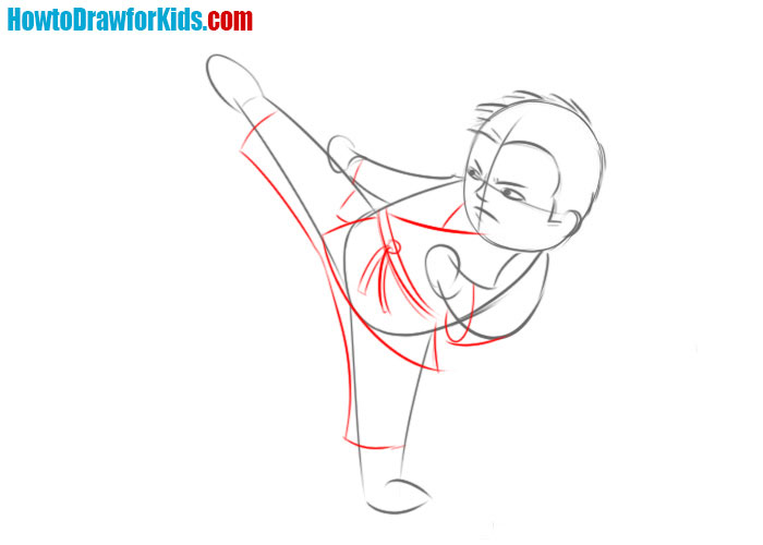Illustrate the karategi