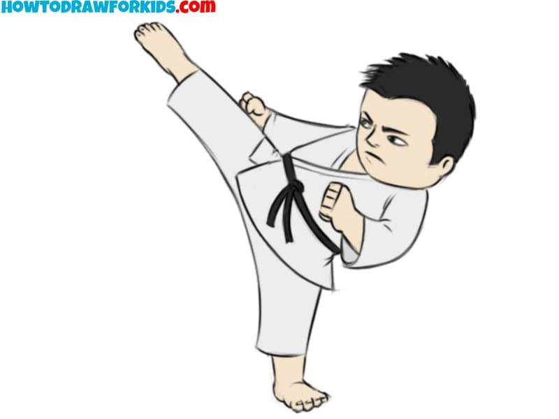 draw a karate fighter featured image