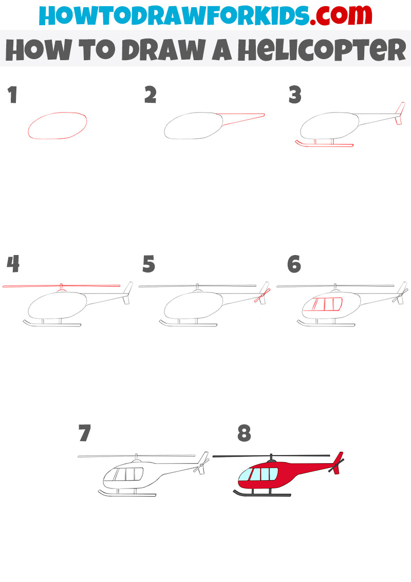 helicopter drawing tutorial