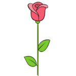 How to Draw a Rose Very Easy