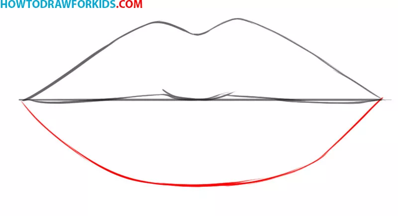 Lips drawing tutorial