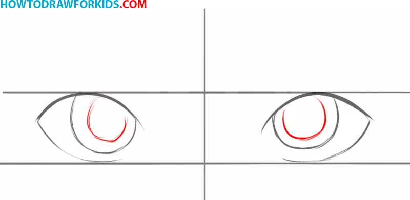 how to draw eyes easy