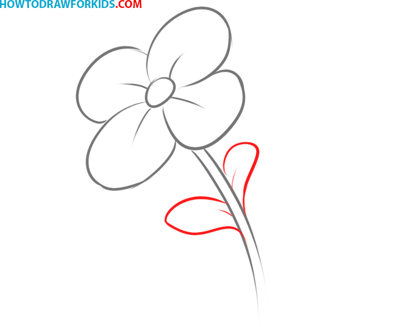 How to draw a flower for beginners