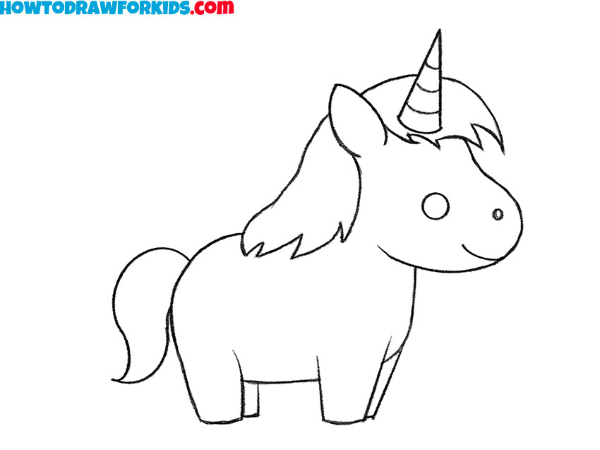 Refine your unicorn drawing