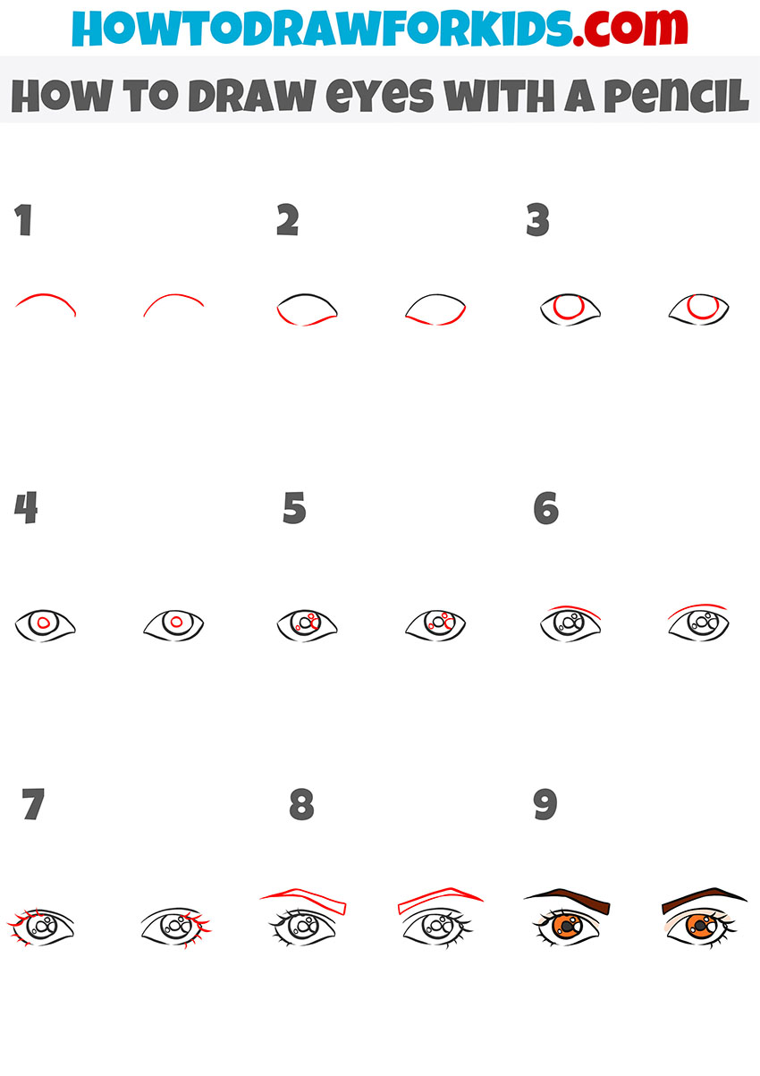 Drawing eyes alternative method